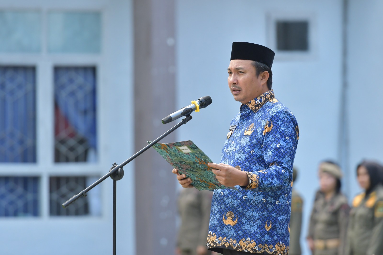 Pimpin Upacara harla Pancasila ,Bupati Tegaskan Pancasila Pemersatu Bangsa Fondasi Perdamaian Dunia
