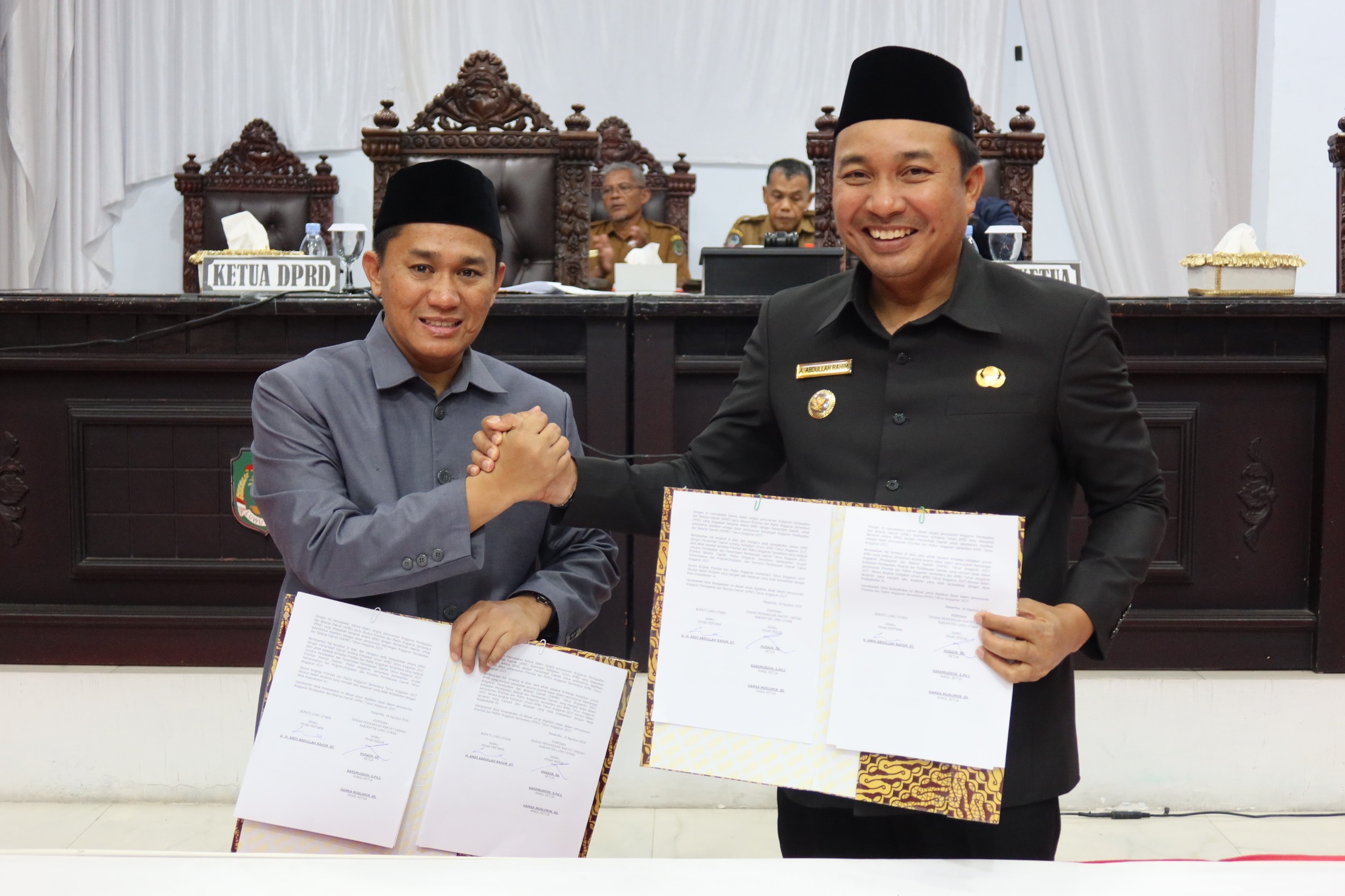 KUA-PPAS APBD 2027 Ditetapkan,Bupati Lutra Tekankan Anggaran Berorientasi Pada Kepentingan Masyaraka