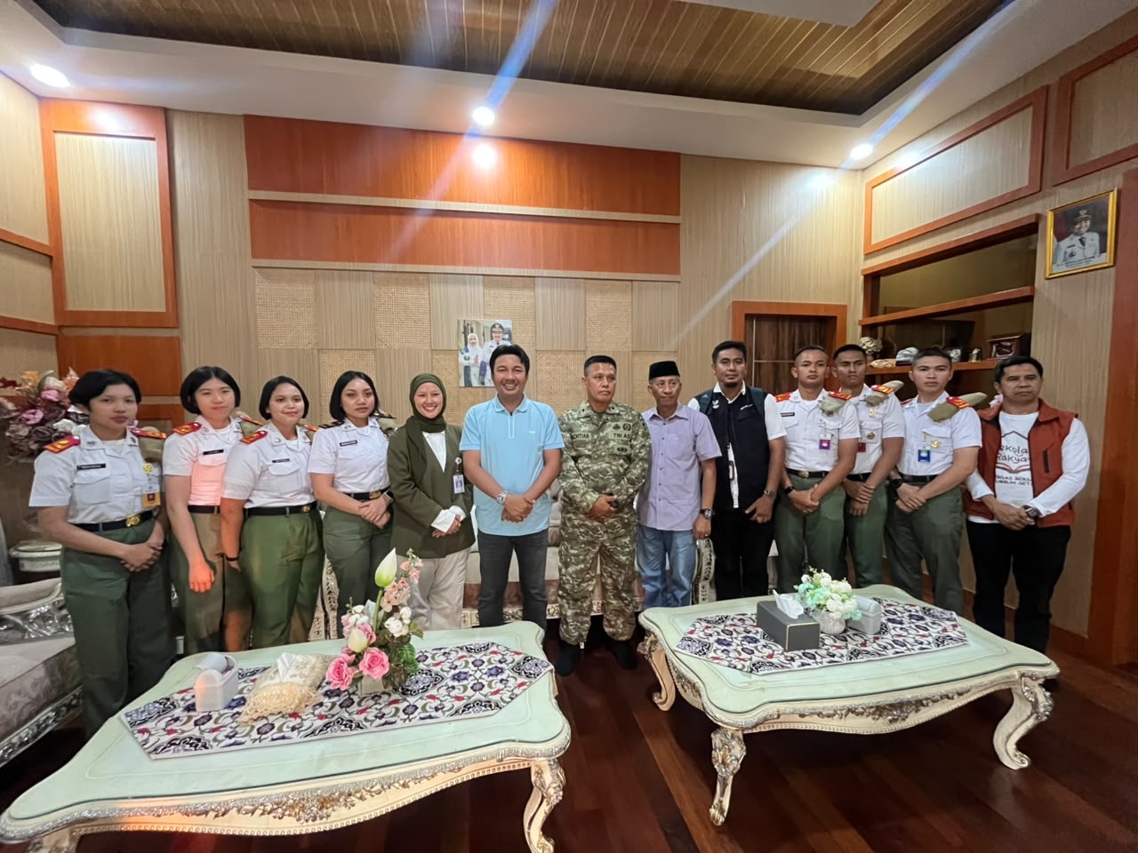 Hadir jadi Role Mode Di Luwu Utara, Bupati Andi Rahim Sambut Kedatangan Mahasiswa Unhan