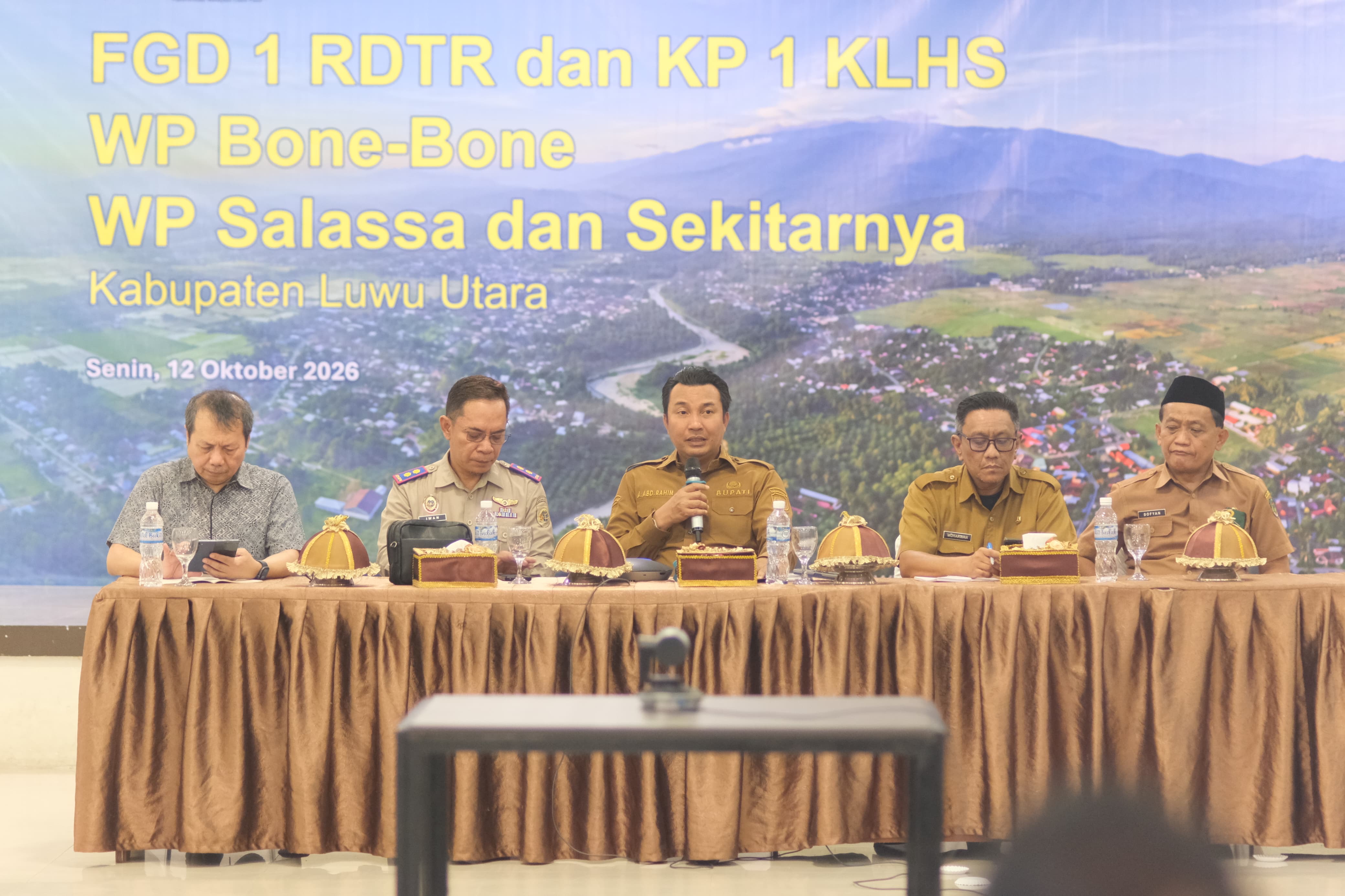 Bupati Luwu Utara menghadiri FGD 1 RDTR dan KP 1 KLHS