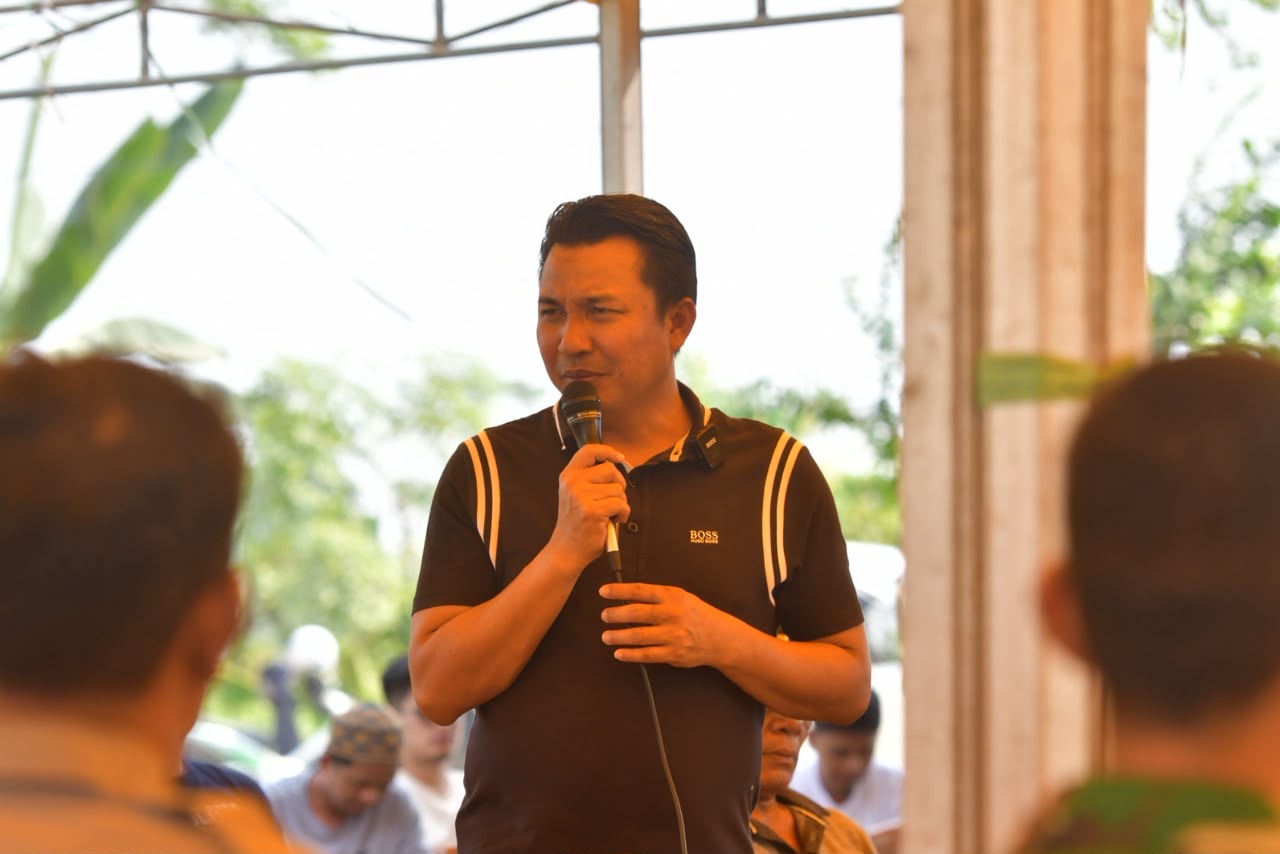 Hadiri syukuran pesta panen masyarakat desa pombakka, Andi Rahim sampaikan ini