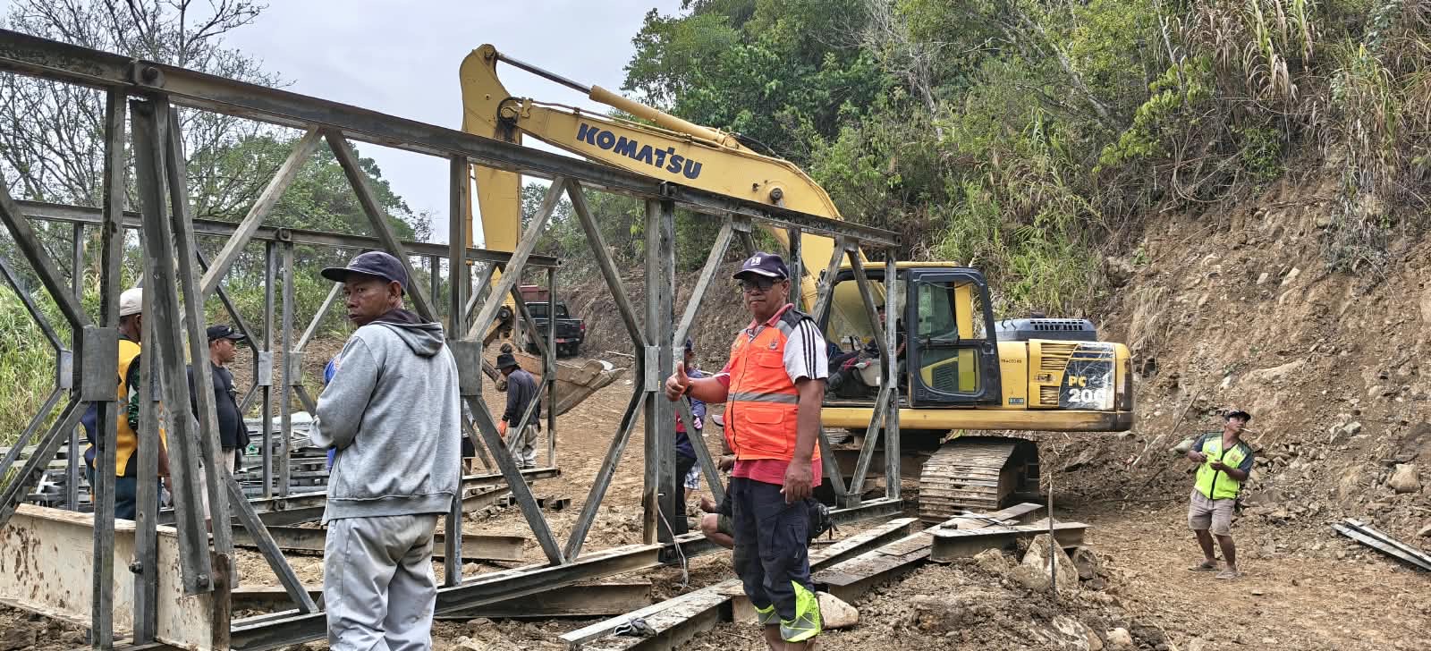 Jembatan Bailey di Seko Diusulkan Bupati Luwu Utara, Pemasangan Ditangani PU Bina Marga Sulsel