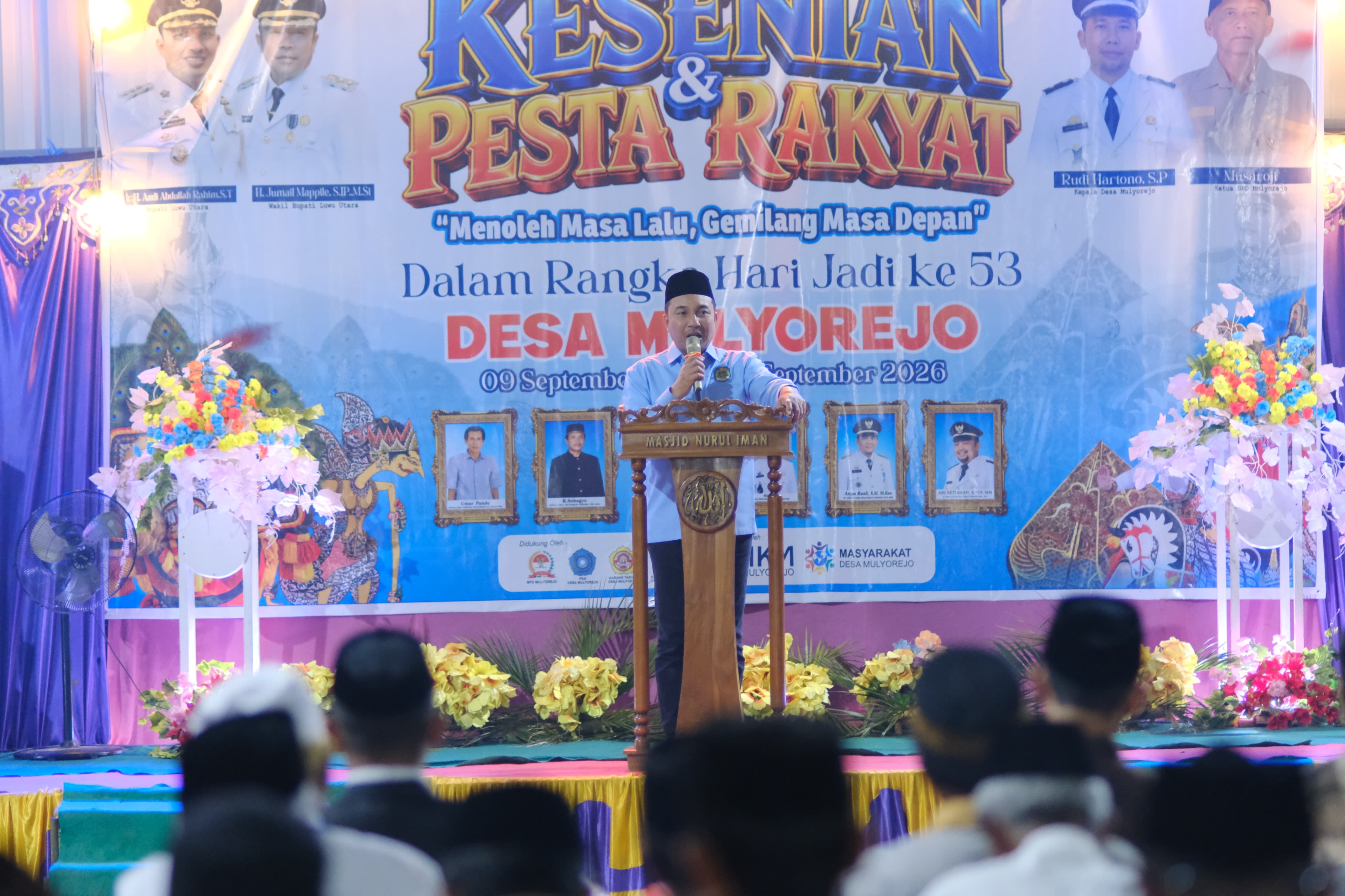 Bupati Andi Abdullah Rahim Hadiri HUT Desa Mulyorejo, Ajak Warga Kembangkan Potensi Desa