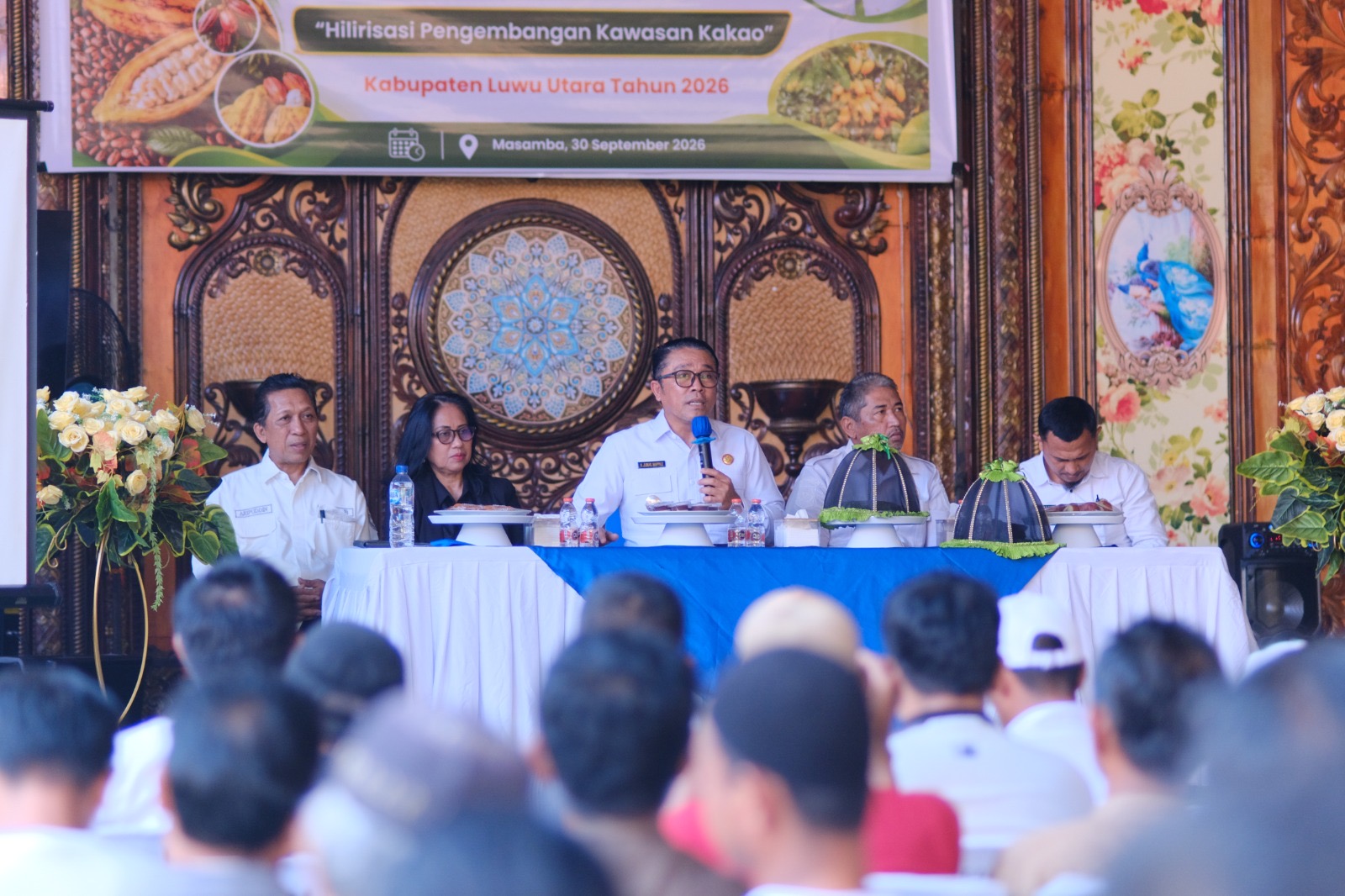Dorong Kesejahteraan Masyarakat,Pemkab Lutra Gelar Sosialisasi Hilirisasi Pengembangan Tanaman Kakao