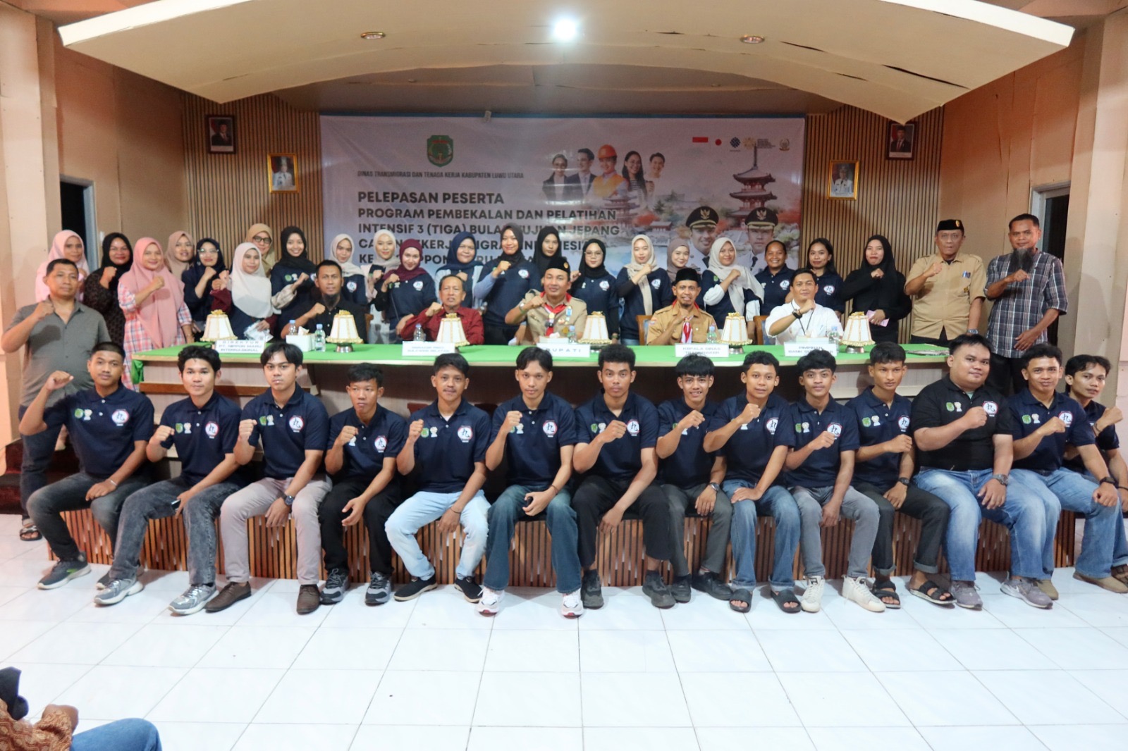 Bupati Andi Rahim lepas peserta program pembekalan dan pelatihan CPMI tujuan Jepang 